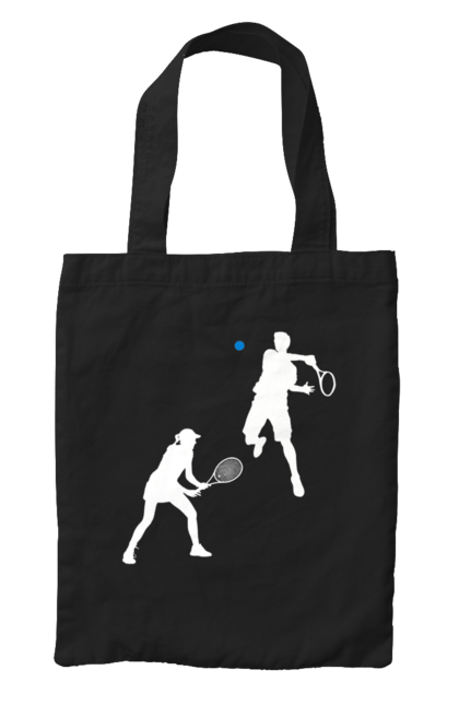 Сумка з принтом "Теніс". Великий теніс, гравці, грунт, м`яч, призовий фонд, ракетка, спонсор, турнір на ґрунті, турнірна сітка, хард. 2070702