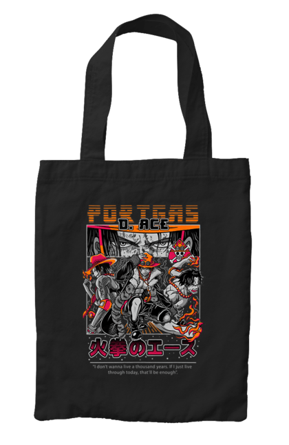 Bag with prints One Piece Portgas D. Ace. Anime, fire fist, gol d. ace, manga, one piece, portgas d. ace, straw hat pirates. 2070702