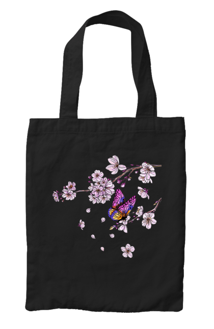 Сумка з принтом "Метелик І Сакура". Весна, дерево, метелик, сакура. 2070702