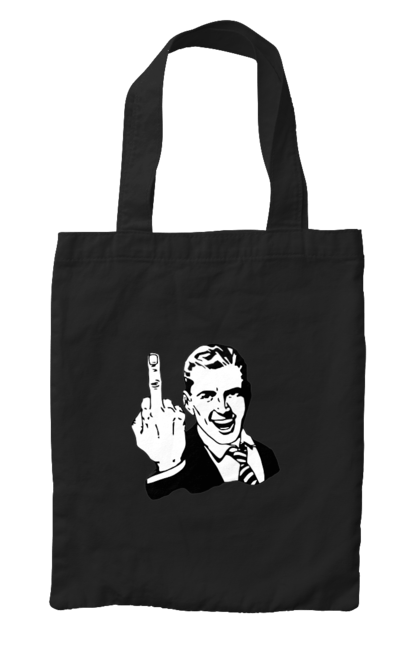 Сумка з принтом "Fuck". Fuck, палец, рука, фак. 2070702