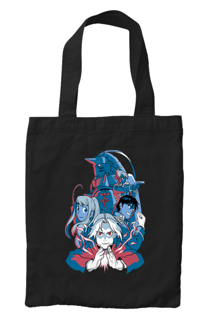 Bag with prints Fullmetal Alchemist. Adventures, alphonse elric, anime, edward elric, fullmetal alchemist, light novel, manga, steampunk. 2070702