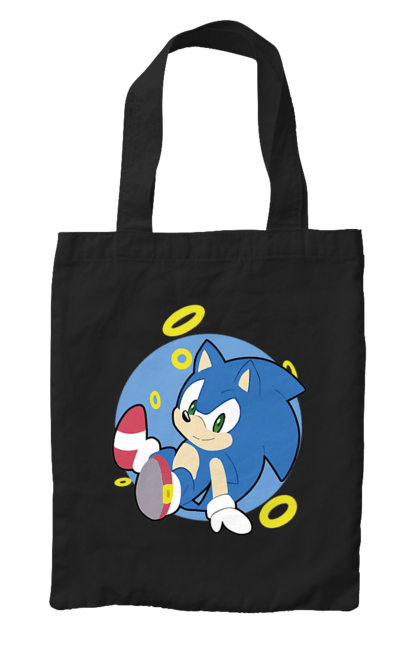 Сумка з принтом "Сонік". Sega, гра, сонік. PrintMarket - інтернет-магазин одягу та аксесуарів з принтами плюс конструктор принтів - створи свій унікальний дизайн