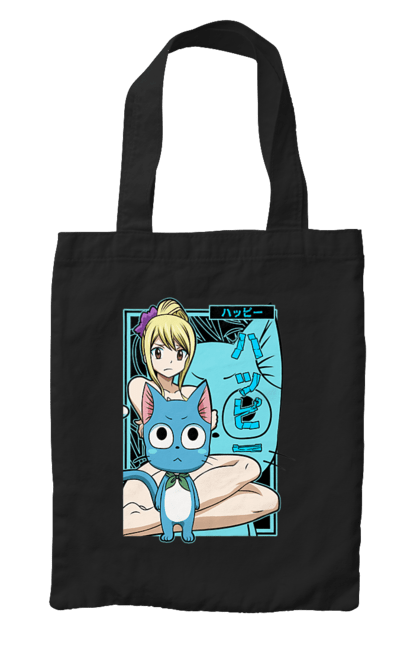 Сумка з принтом "Хвіст Феї Люсі Хартфілія". Fairy tail, happy, lucy heartfilia, аніме, люсі, люсі хартфілія, манга, хвіст феї, хеппі. 2070702