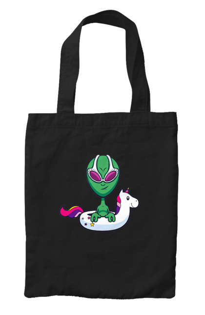 Сумка з принтом "Інопланетянин Плаває У Колі". Інопланетянин, надувной круг, плавати. 2070702