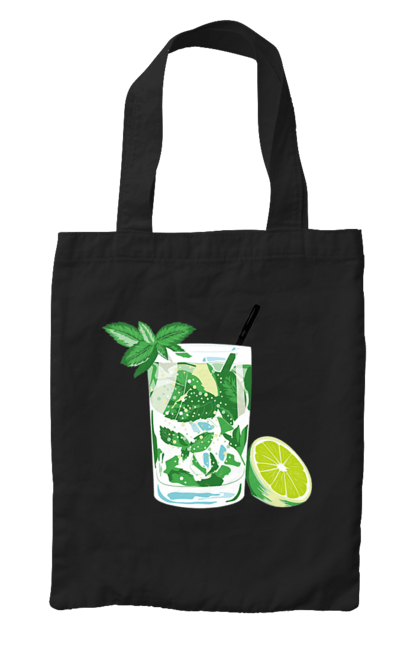 Сумка з принтом "Напій Мохіто І Лимон". Лимон, мохіто, напій. 2070702