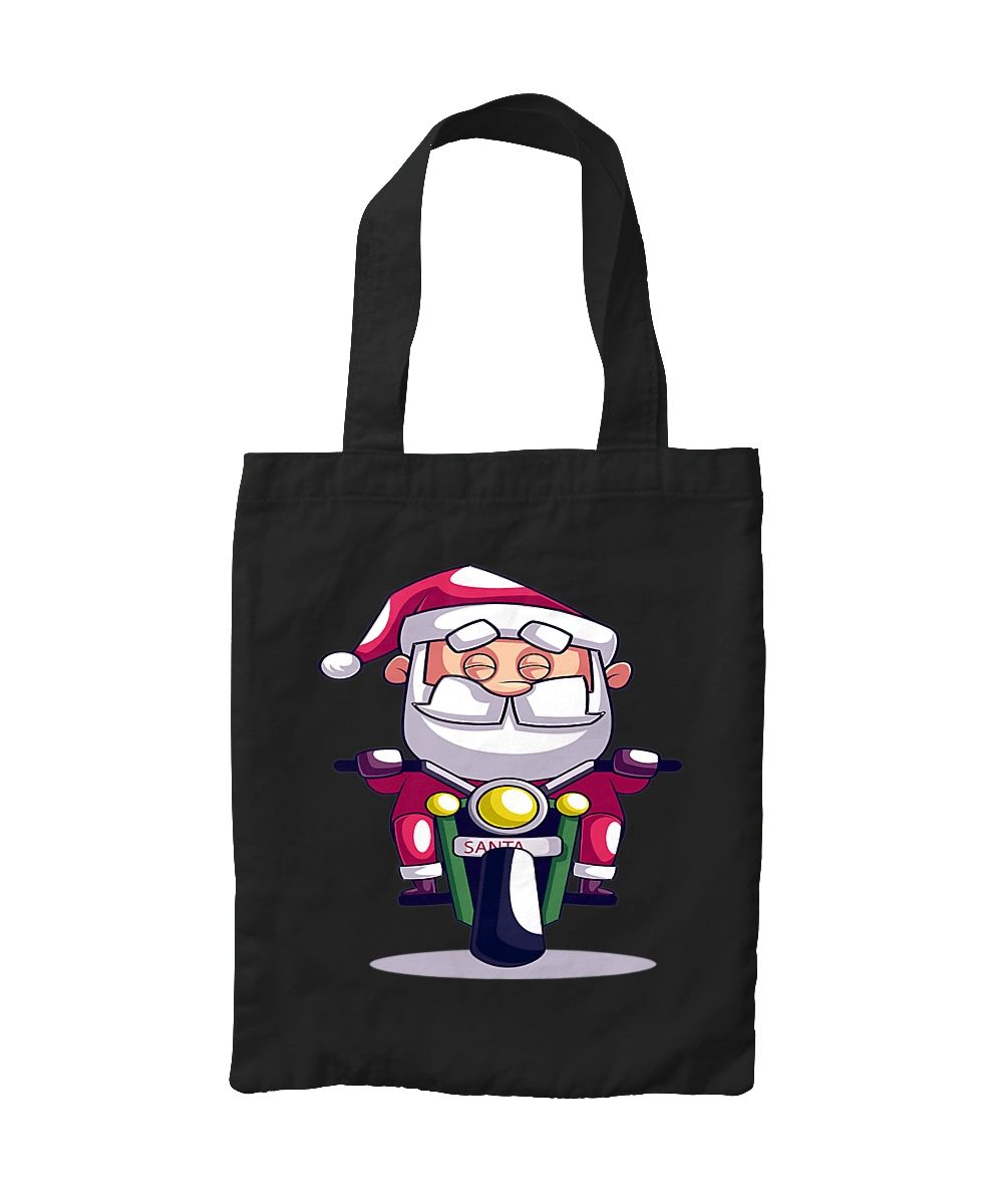 Щасливий Санта на мотоциклі