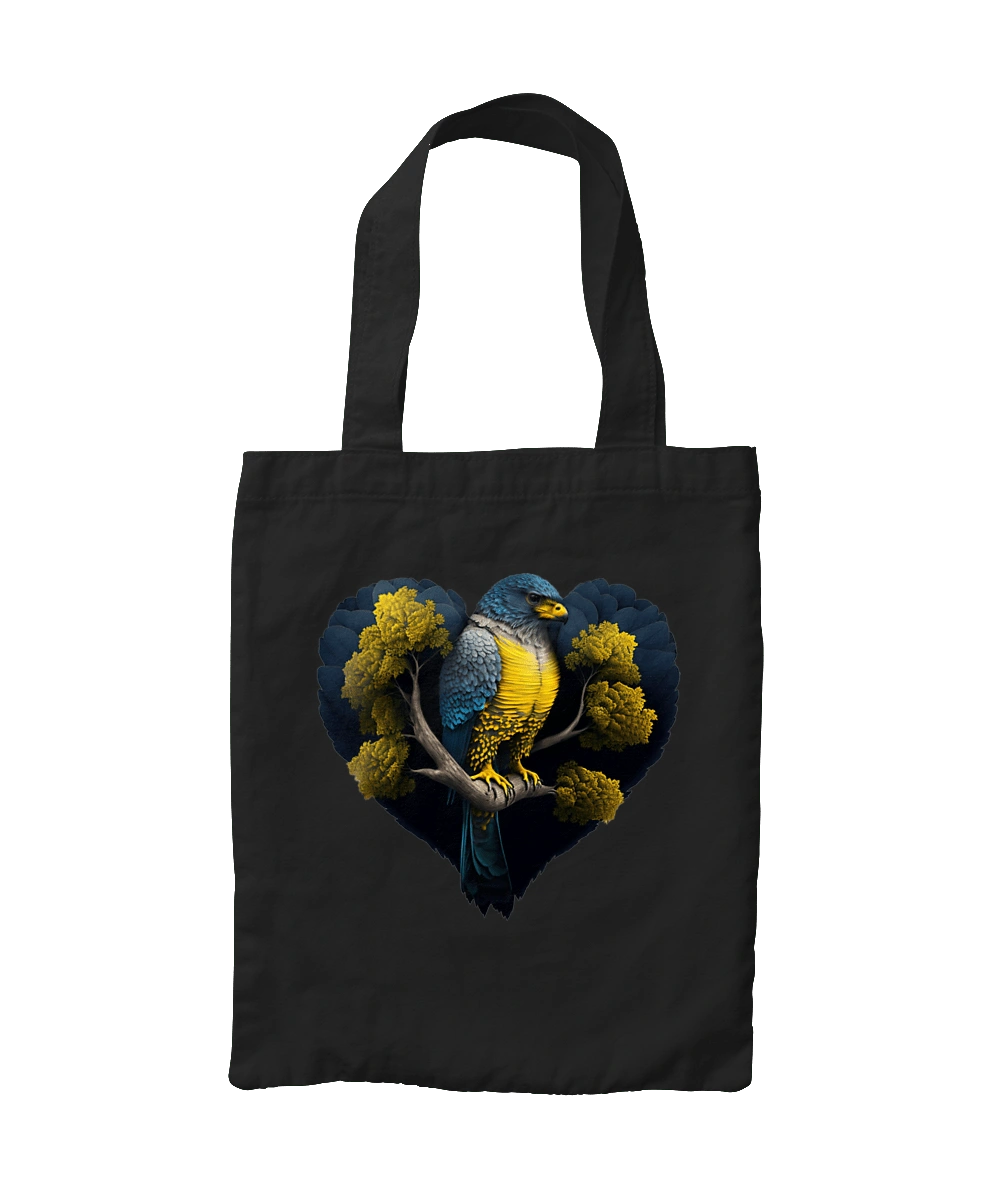 Blue and yellow falcon