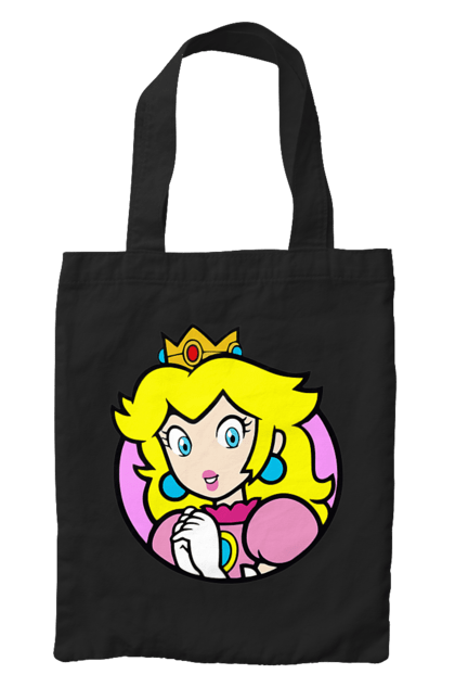 Bag with prints Mario Bros. Princess Peach. Character, game, mario, mario bros, nintendo, princess peach, super mario bros. 2070702