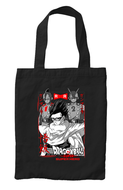 Bag with prints Dragon Ball Gohan. Anime, dragon ball, gohan, goku, manga, tv series, vegeta. 2070702