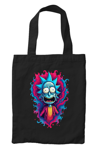 Сумка з принтом "Рік та Морті". Rick and morty, мультфільм, наукова фантастика, пригоди, рік, рік і морті, трагікомедія, чорний гумор. 2070702