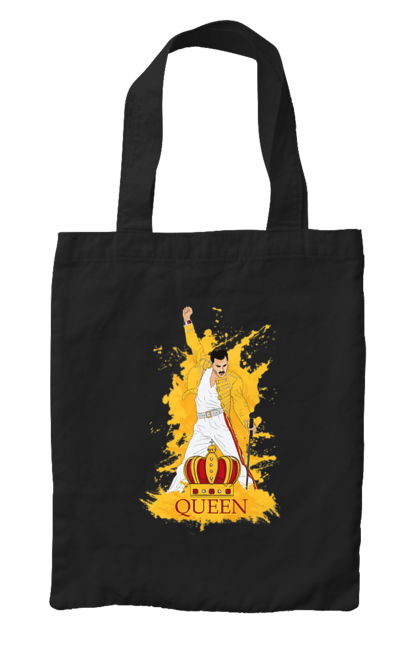 Bag with prints Freddie Mercury. Freddie mercury, lettering, music, queen, rock, rock band. 2070702