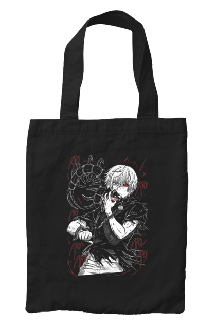 Сумка з принтом "Токійський гуль". Kaneki ken, tokyo ghoul, аніме, драма, жахи, канеки кен, канекі кен, манга, токійський гуль, фантастика. 2070702