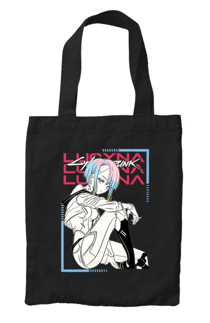 Bag with prints Cyberpunk: Edgerunners Lucy. Anime, cd project, cyberpunk, edgerunners, game, lucy, netflix, video game. 2070702