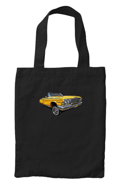 Сумка з принтом "Автомобіль". Автомобіль, імпала, класика, лоурайдер, шевроле. 2070702