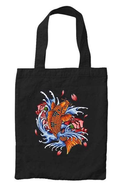 Сумка з принтом "Риба і хвилі". Ryba, квітка, хвиля. 2070702