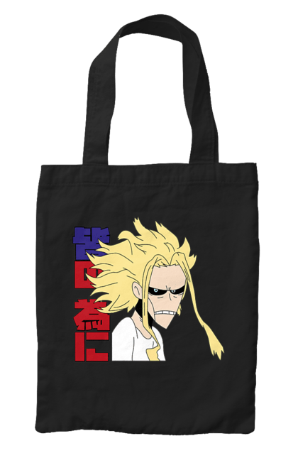 Сумка с принтом Моя геройская академия Всемогущий. All might, my hero academia, yagi toshinori, академия юэй, аниме, всемогущий, манга, моя геройская академия, один за всех, тошинори яги. 2070702