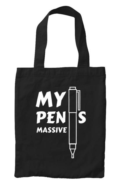 Сумка с принтом Моя ручка огромна. Мем, моя ручка огромна, прикол, прикольная, смешная, юмор. 2070702