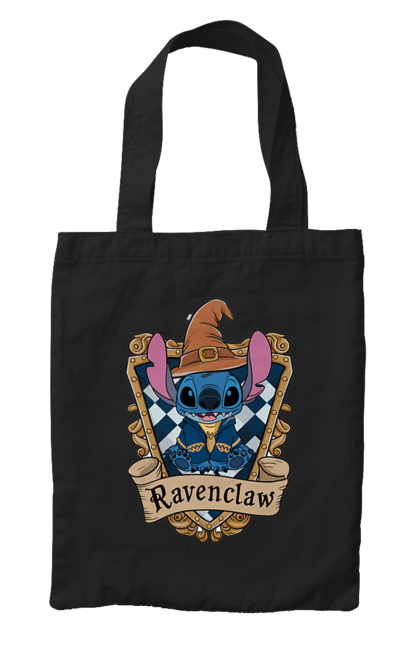 Сумка з принтом "Стіч Рейвенклов". Harry potter, hogwarts, ravenclaw, stich, гаррі поттер, когтевран, рейвенклов, стіч, факультет, хогвартс. 2070702