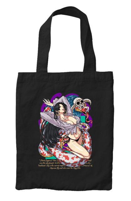 Bag with prints One Piece Boa Hancock. Anime, boa hancock, manga, one piece, pirate empress, straw hat pirates. 2070702