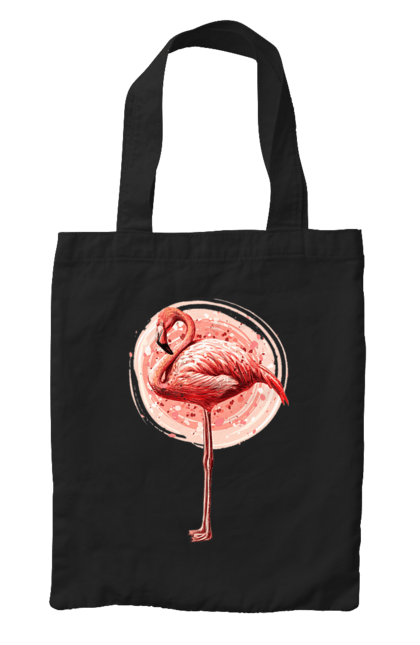 Сумка з принтом "Фламінго Арт". Рожеве фламінго, тварина, фламінго. 2070702