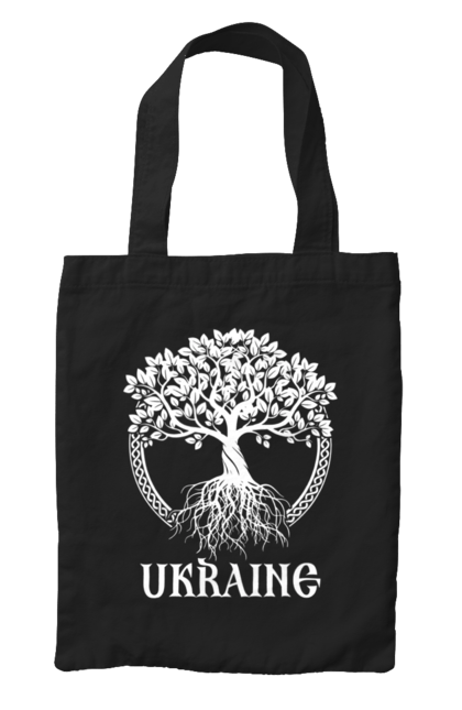 Сумка з принтом "Дерево Україна". Дерево, дерево з корінням, дерево україна, зсу, патріотична, україна, українська. 2070702
