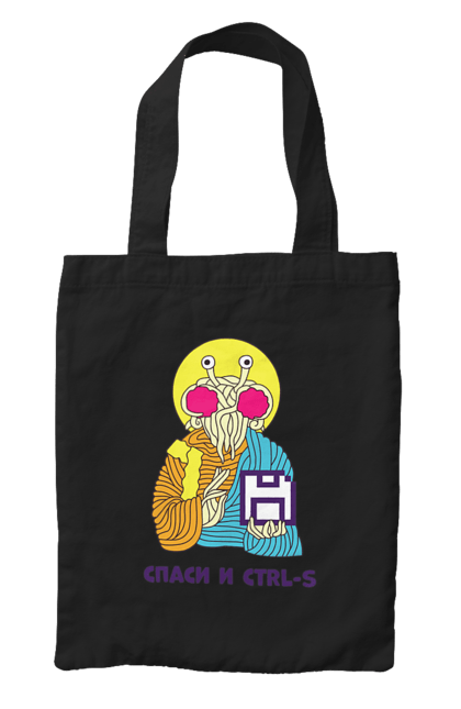 Сумка с принтом Спаси и ctrl+s. It, кек, лол, мем, прикол, программист, радость, ржака, смех, спаси и ctrl+s, юмор. 2070702