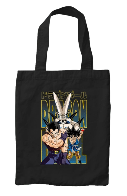 Bag with prints Dragon Ball. Anime, dragon ball, goku, manga, tv series, vegeta. 2070702