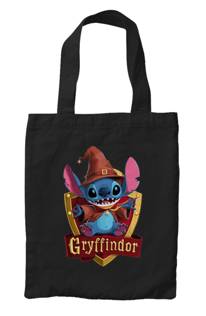 Сумка з принтом "Стіч Ґрифіндор". Gryffindor, harry potter, hogwarts, stich, гаррі поттер, грифіндор, стіч, факультет, франшиза, хогвартс. 2070702