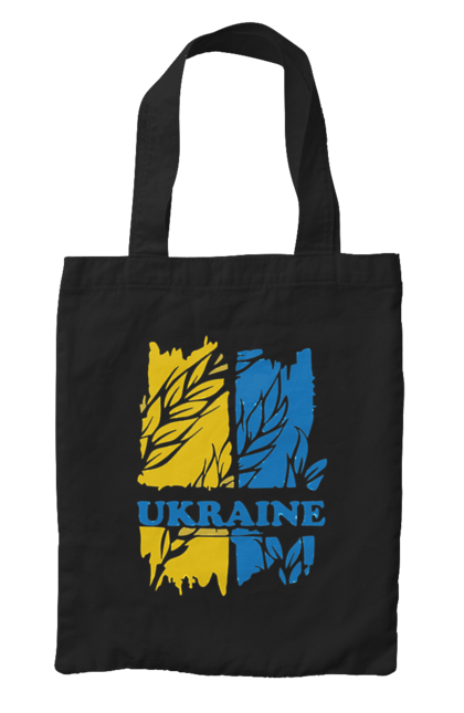 Сумка з принтом "Україна колоски пшениці". Колоски пшениці, символ україни, україна, україна колоски пшениці, українська символіка. 2070702