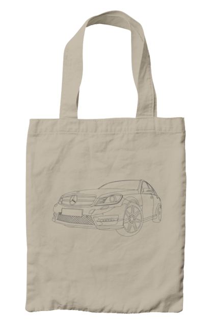 Bag with prints Auto mercedes. Auto, mercedes. 2070702