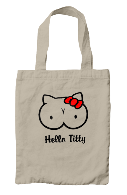 Сумка з принтом "Hello Kitty". Hello, hello kitty, kitty, дорослі, краса. 2070702