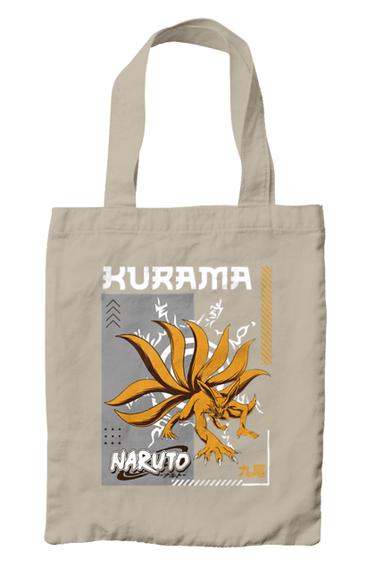 Bag with prints Naruto Kurama. Anime, character, kurama, manga, naruto, ninja, tv series. 2070702