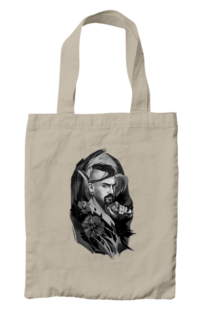 Сумка з принтом "Козак". Вуса, квітки, козак, пістолет, справжній українець, чуб. 2070702