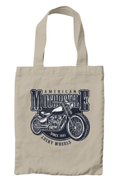 Сумка з принтом "Крутий vintage мотоцикл". Америка, вінтаж, вінтажний, гарний, мотоцикл, мотоцикли, ретро, стильно, стильовий, чоловічий. 2070702