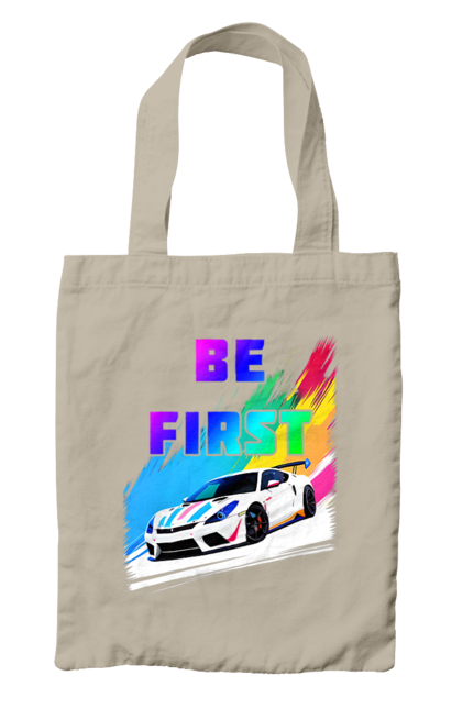Bag with prints Race. Automobile, race, sport car, sports car. 2070702