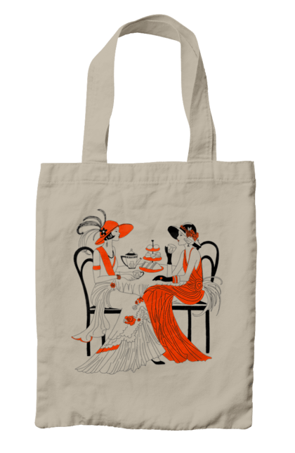 Сумка з принтом "Дами В Червоному". Дами, посиденьки, чаювання. 2070702