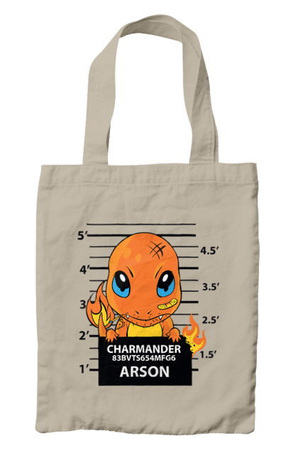 Сумка с принтом Покемон Чармандер. Charmander, nintendo, pokemon, pokémon go, аниме, игры, покемон, чармандер. 2070702