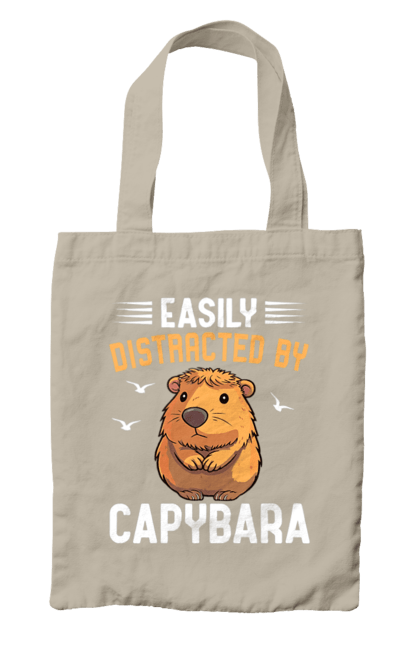 Сумка с принтом Капибара. Capybara, водосвинка, грызун, животное, капибара. 2070702