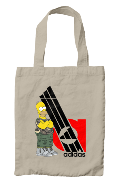 Bag with prints Adidas Homer. Adidas, animated series, homer, simpson, tv series. 2070702