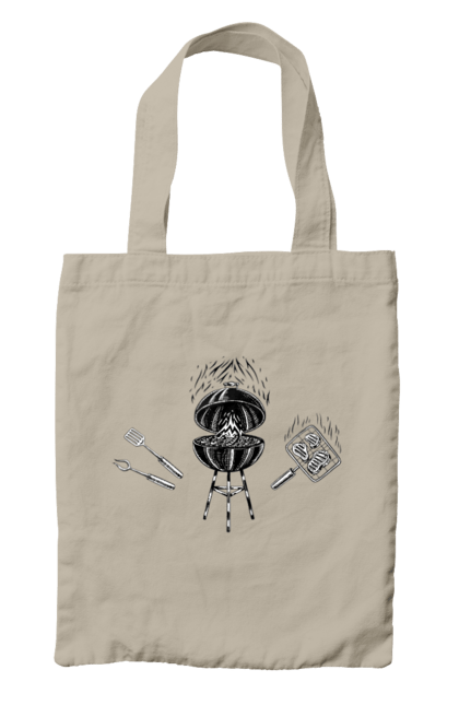 Сумка з принтом "Барбекю Смажити М'ясо". Барбекю, м`ясо, смажити. 2070702