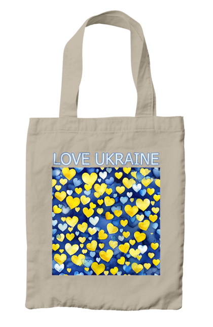 Сумка з принтом "Люблю Україну". Люблю україну, любов, серце, символи україни, україна, українська символіка. 2070702