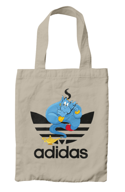 Сумка з принтом "Adidas Джин". Adidas, aladdin, genie, адідас, аладдін, джин, джині, мультфільм, персонаж. 2070702