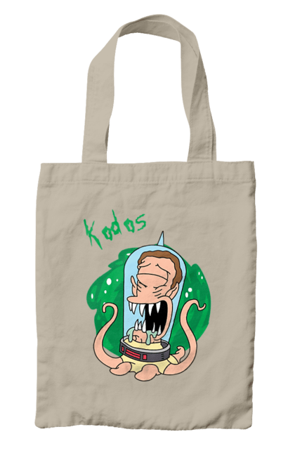 Сумка з принтом "Рік та Морті". Rick and morty, мультфільм, наукова фантастика, пригоди, рік, рік і морті, трагікомедія, чорний гумор. 2070702