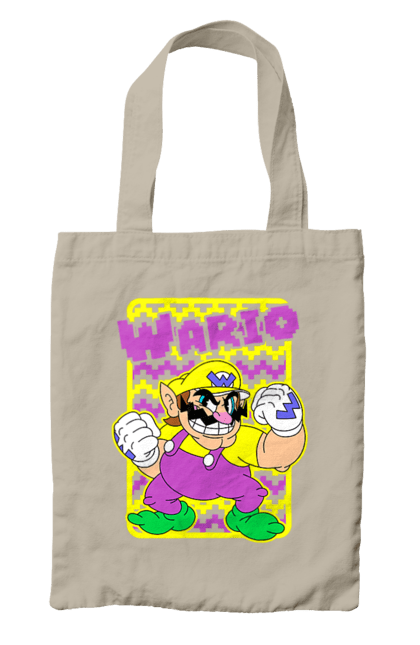 Сумка с принтом Братья Супер Марио Варио. Mario bros, nintendo, super mario bros, wario, братья супер марио, варио, игра, марио, персонаж. 2070702