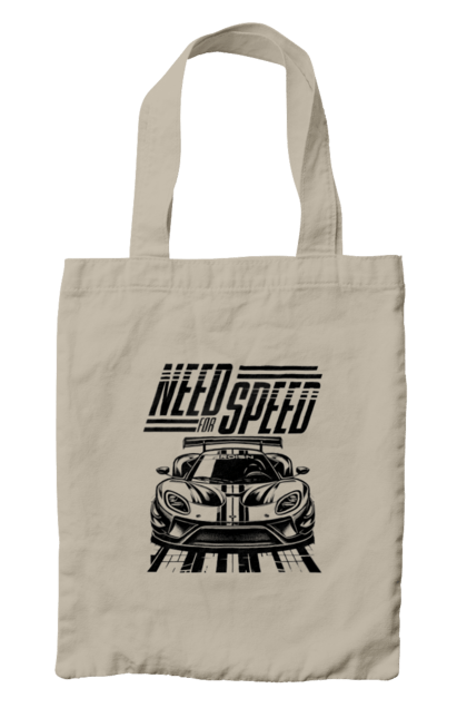 Сумка з принтом "Жага швидкості". Відео ігри, гонки, ігри, комп ютерні ігри, машини, симулятори, швидкість. 2070702
