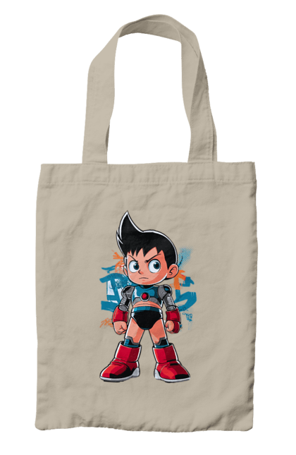 Bag with prints AstroBoy. Adventures, android, anime, astro boy, fantasy, manga, mighty atom, robot, tv series. 2070702