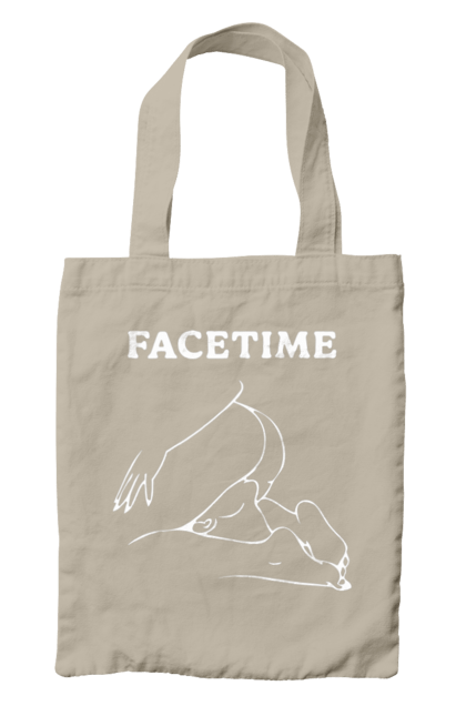 Сумка з принтом "Фейстайм". Вульгарна, гумор, прикольна, смішна, фейстайм. 2070702
