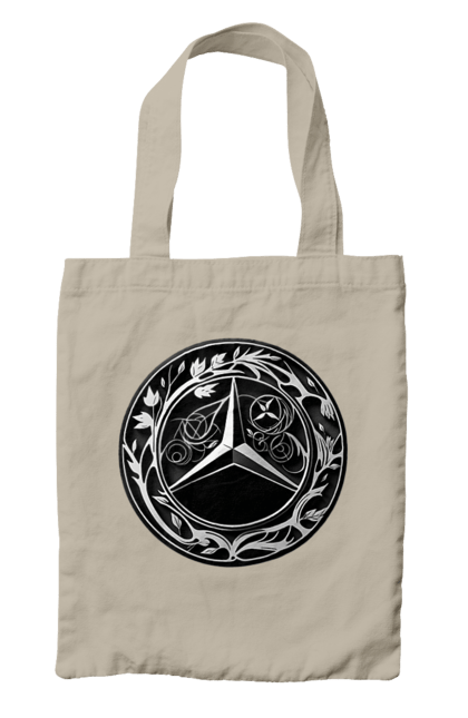 Bag with prints Mercedes Benz Logo Art. Avto, cars, mercedes, mercedes-benz, mercedes-benz logo. 2070702