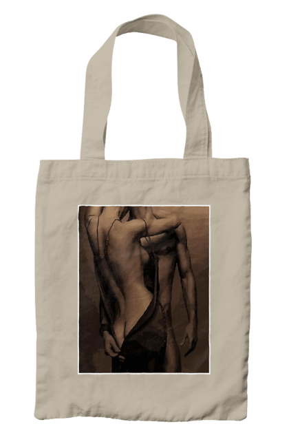 Сумка з принтом "Інтрига". Взаємність, захоплення, інтрига, любов, неможливо встояти, секс, чоловік і жінка. 2070702