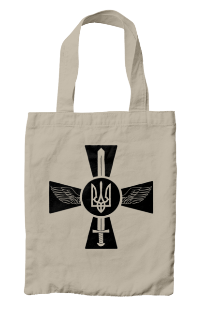 Сумка з принтом "Україна герб". Герб, крила, меч, україна. 2070702
